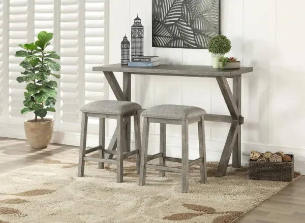 Armhurst 3-pc. Counter Height Dining Set