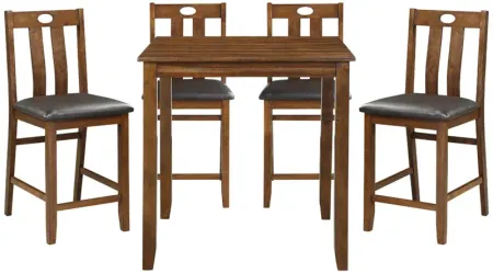 Kaydee 5-pc Counter Height Dining Set in Brown by Homelegance