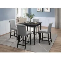 Ithaca 5-pc. Counter Height Dining Set in Black by Homelegance