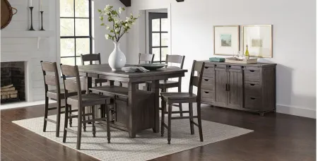 Madison County Table in Barnwood Brown by Jofran