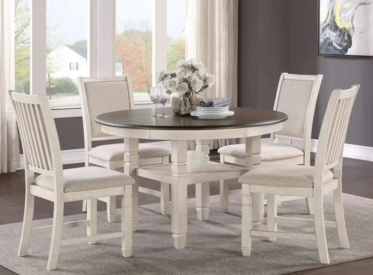 Arlana 5-pc Dining Set in Antique White by Homelegance