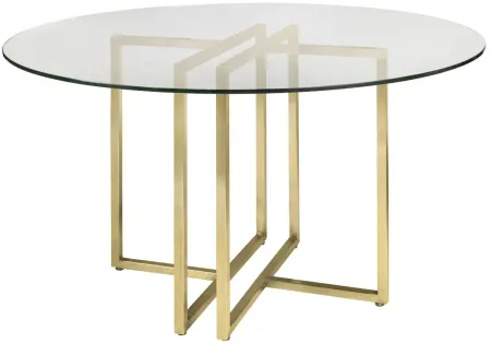 Legend 48" Round Table in Gold by EuroStyle