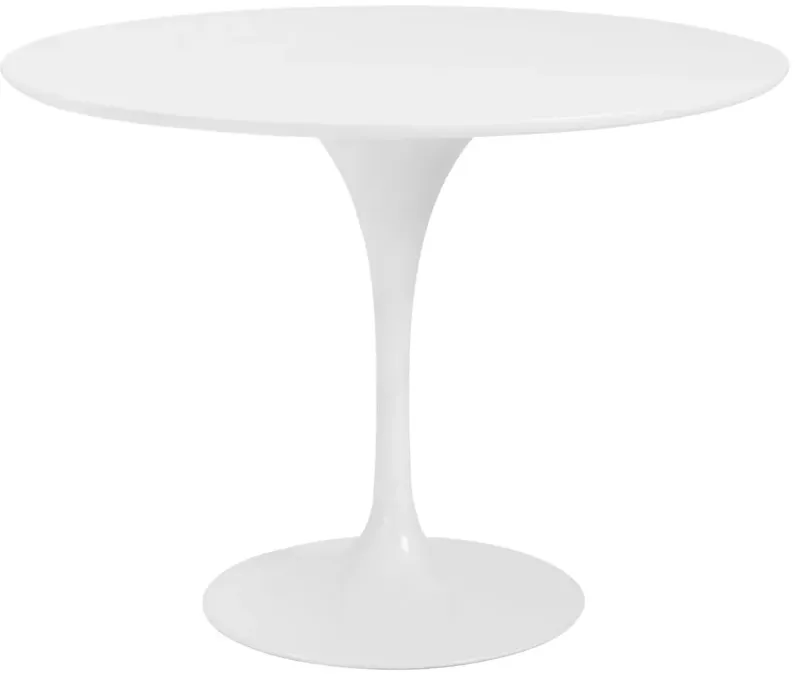 Astrid 40" Round Table in White by EuroStyle