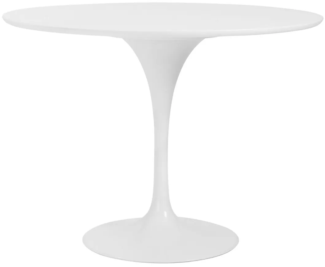 Astrid 40" Round Table in White by EuroStyle