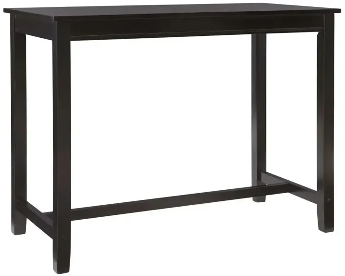 Claridge Counter Height Pub Table in Black by Linon Home Decor