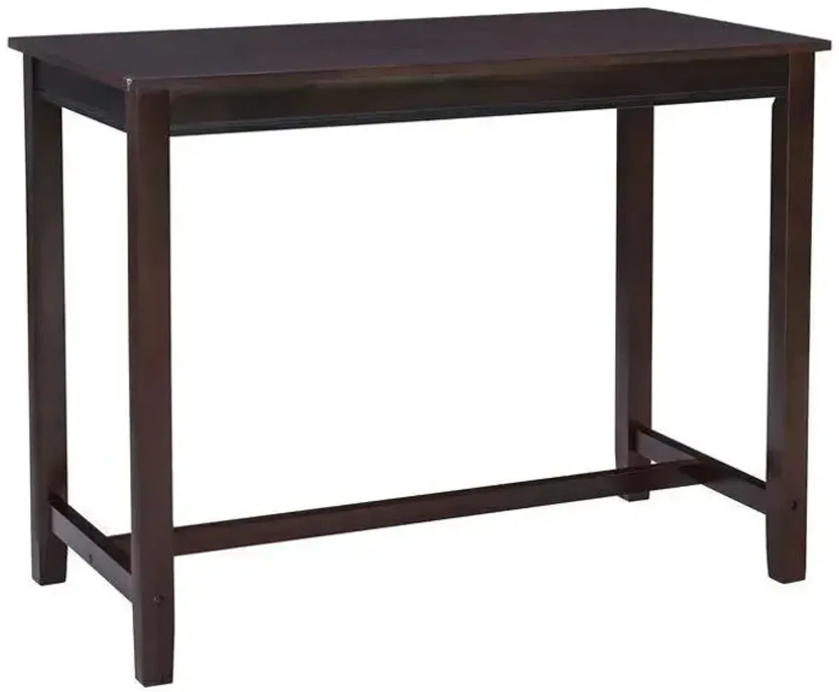 Claridge Counter Height Pub Table in Espresso by Linon Home Decor