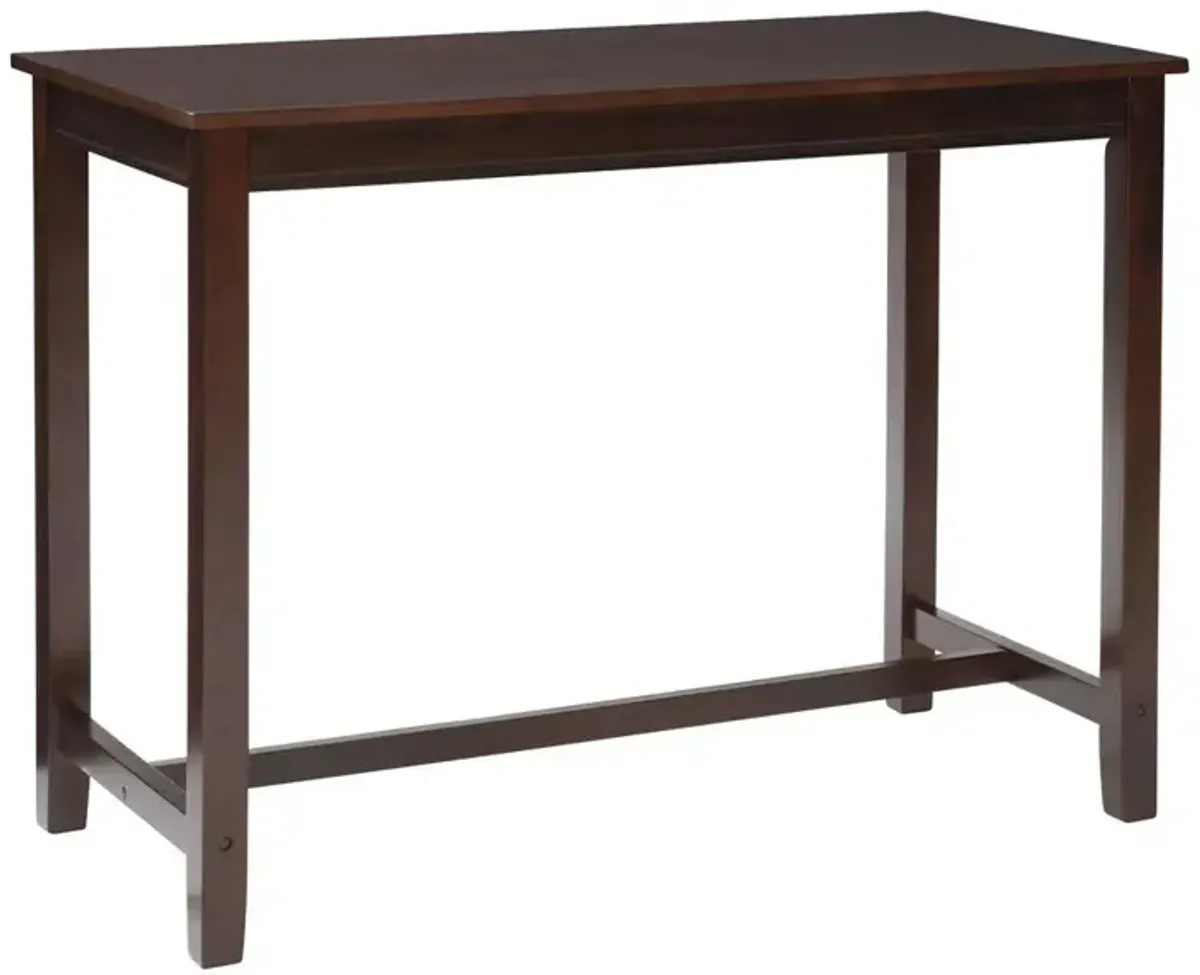 Claridge Bar Height Pub Table in Espresso by Linon Home Decor