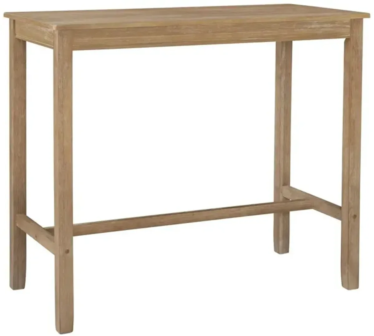 Claridge Bar Height Pub Table in Natural Acacia by Linon Home Decor