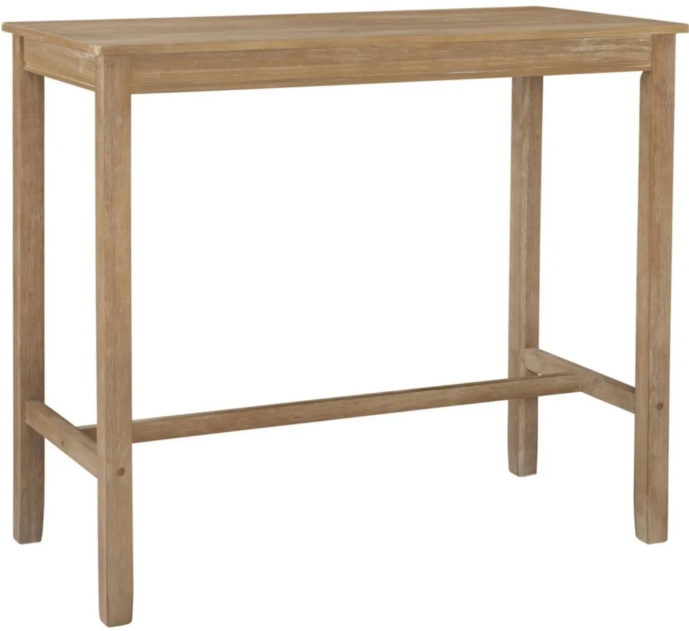 Claridge Bar Height Pub Table in Natural Acacia by Linon Home Decor