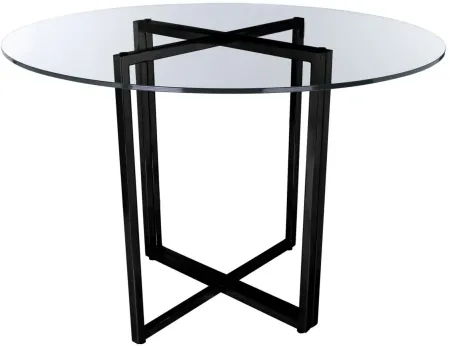 Legend Round Dining Table in Black by EuroStyle