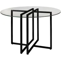Legend 42" Round Dining Table in Black by EuroStyle