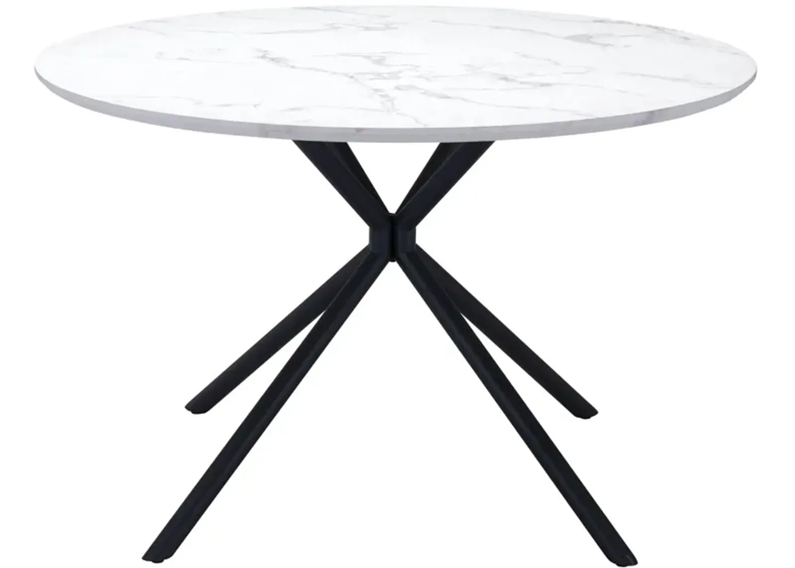 Amiens Dining Table in White, Black by Zuo Modern