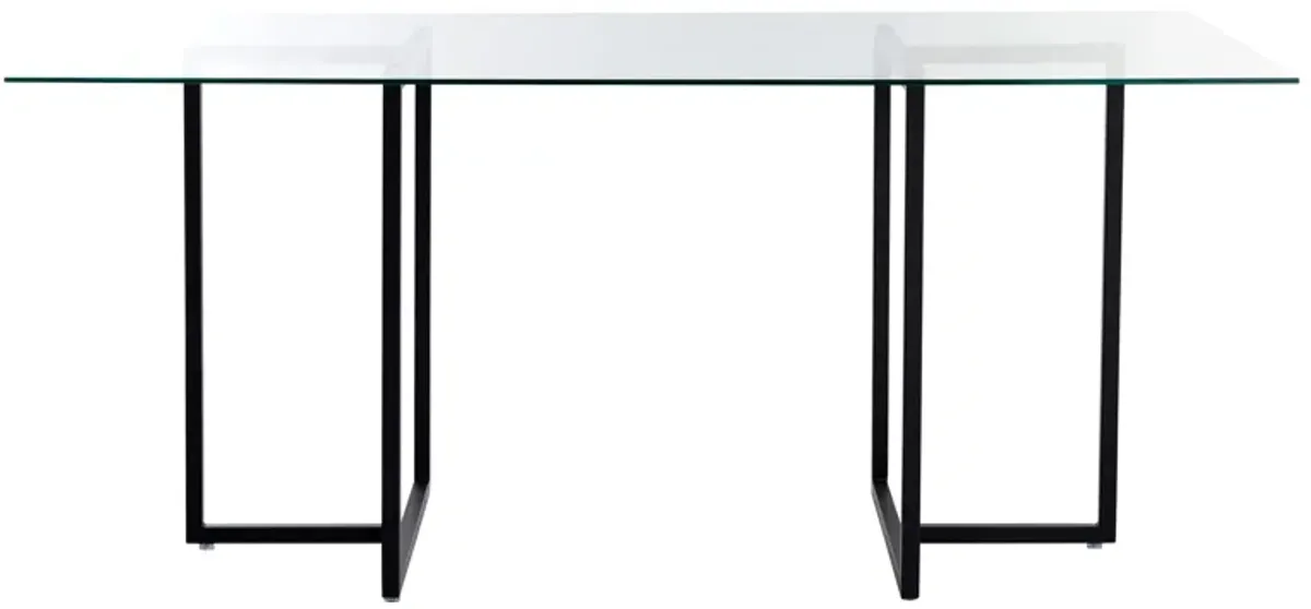 Legend 36x66" Rectangular Dining Table in Black by EuroStyle