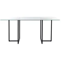 Legend 36x66" Rectangular Dining Table in Black by EuroStyle