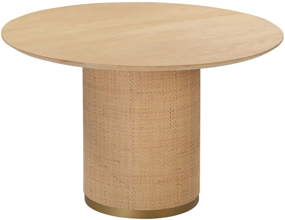 Akiba Dining Table in White by Tov Furniture