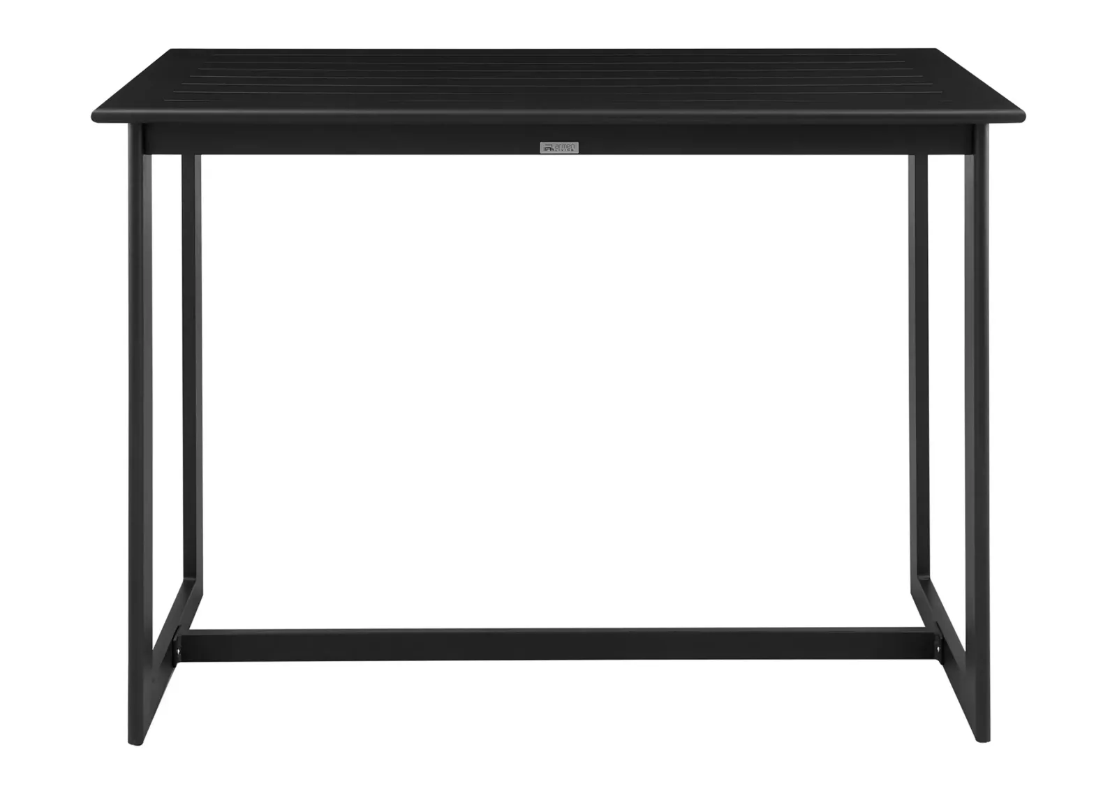 Cayman Outdoor Bar Height Dining Table in Black by Armen Living