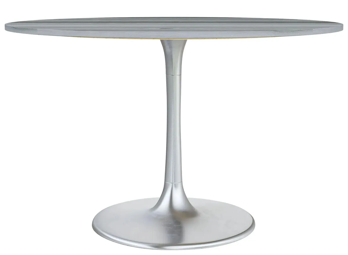 Star City Dining Table in Gray, Silver by Zuo Modern