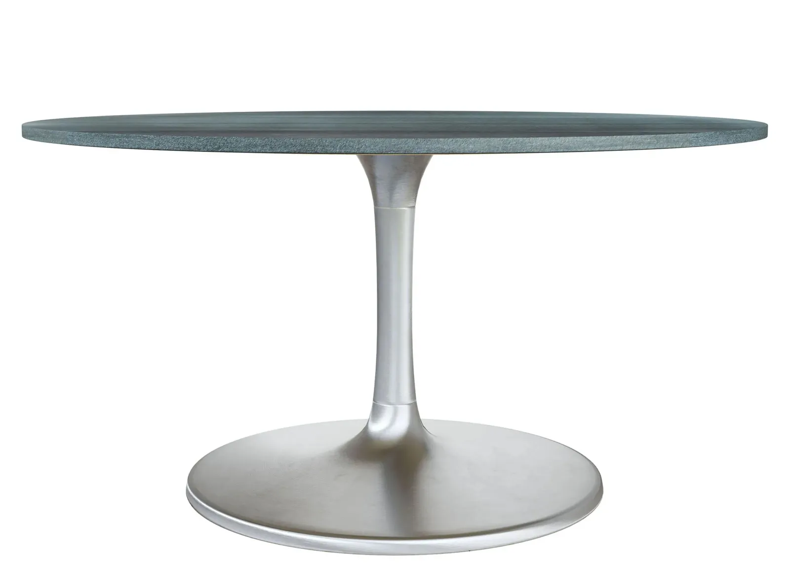 Metropolis Dining Table in Black, Silver by Zuo Modern