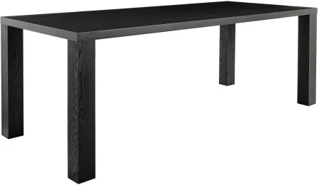 Abby 84" Rectangle Table in Black by EuroStyle
