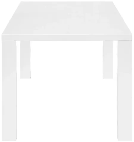 Abby 84" Rectangle Table in White by EuroStyle