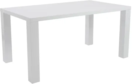 Abby 63" Rectangle Table in White by EuroStyle