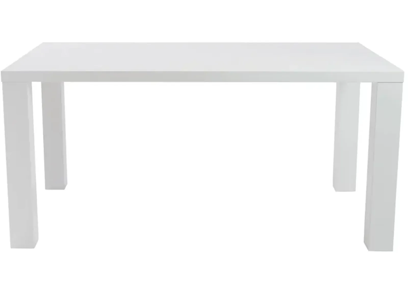 Abby 63" Rectangle Table in White by EuroStyle