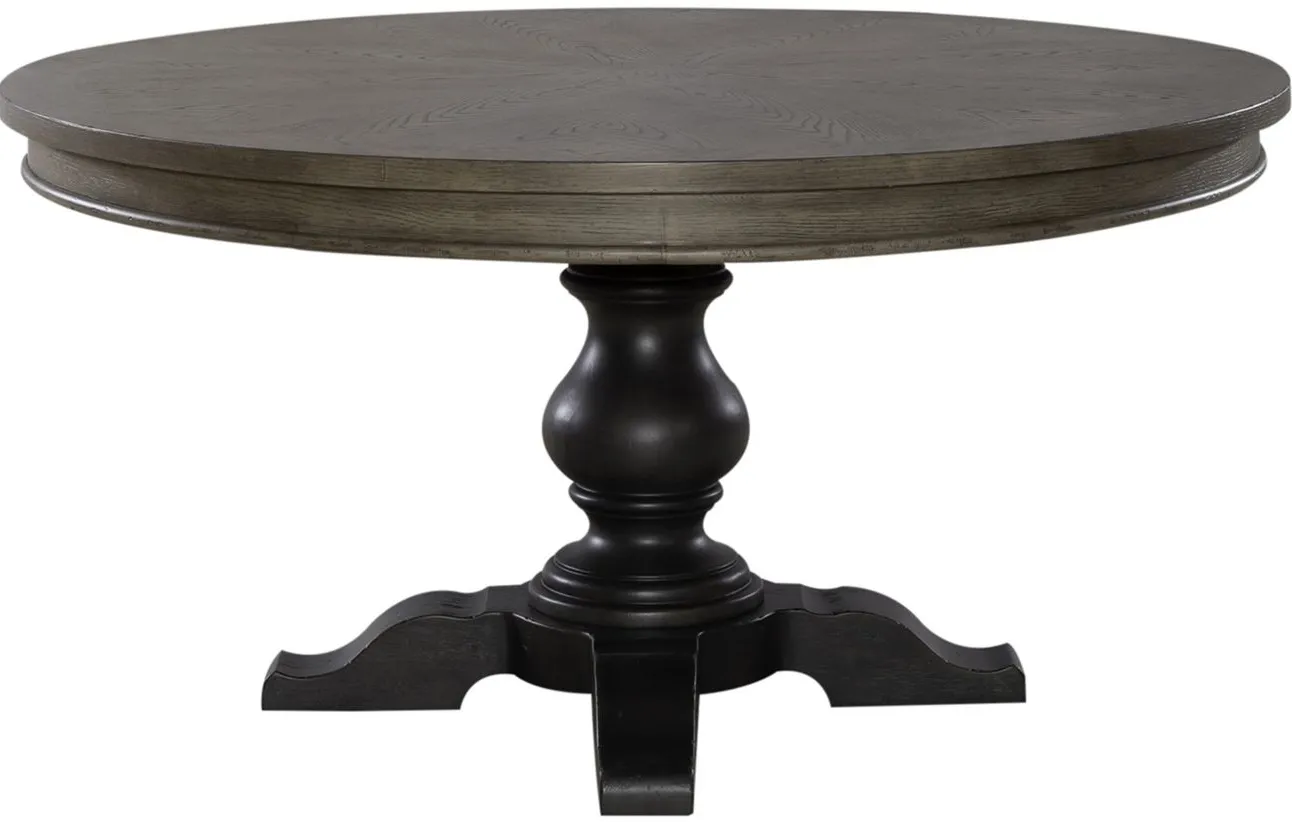 Americana Farmhouse Table in Dusty Taupe/Black by Liberty Furniture