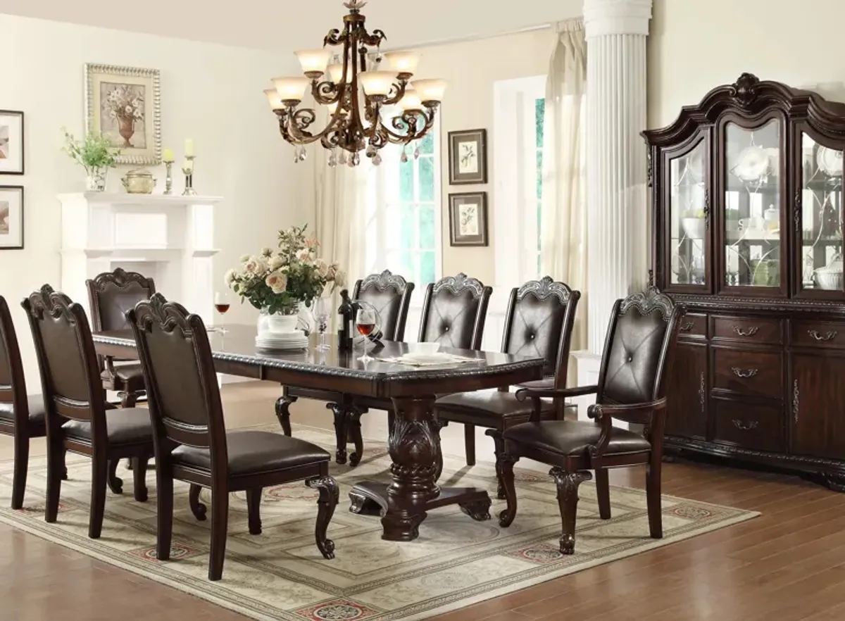 Madilynn 7-pc. Dining Set in Dark Cherry by Crown Mark