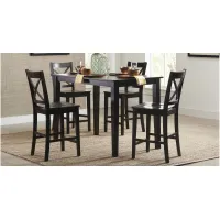 Simplicity 5-pc. Counter-Height Dining Set in Espresso by Jofran