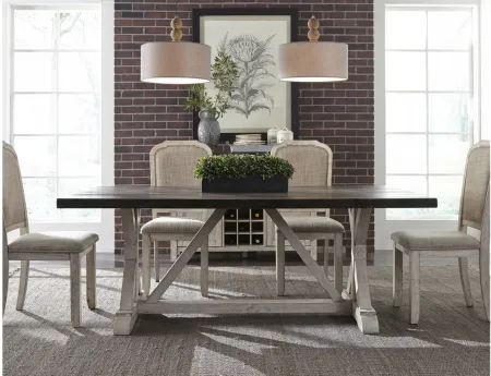 Willowrun Table in Rustic White by Liberty Furniture