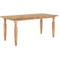 Logans Edge Counter Height Dining Table in Natural Wood by ECI