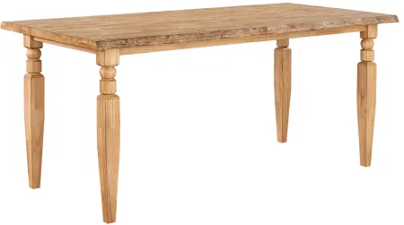 Logans Edge Counter Height Dining Table in Natural Wood by ECI