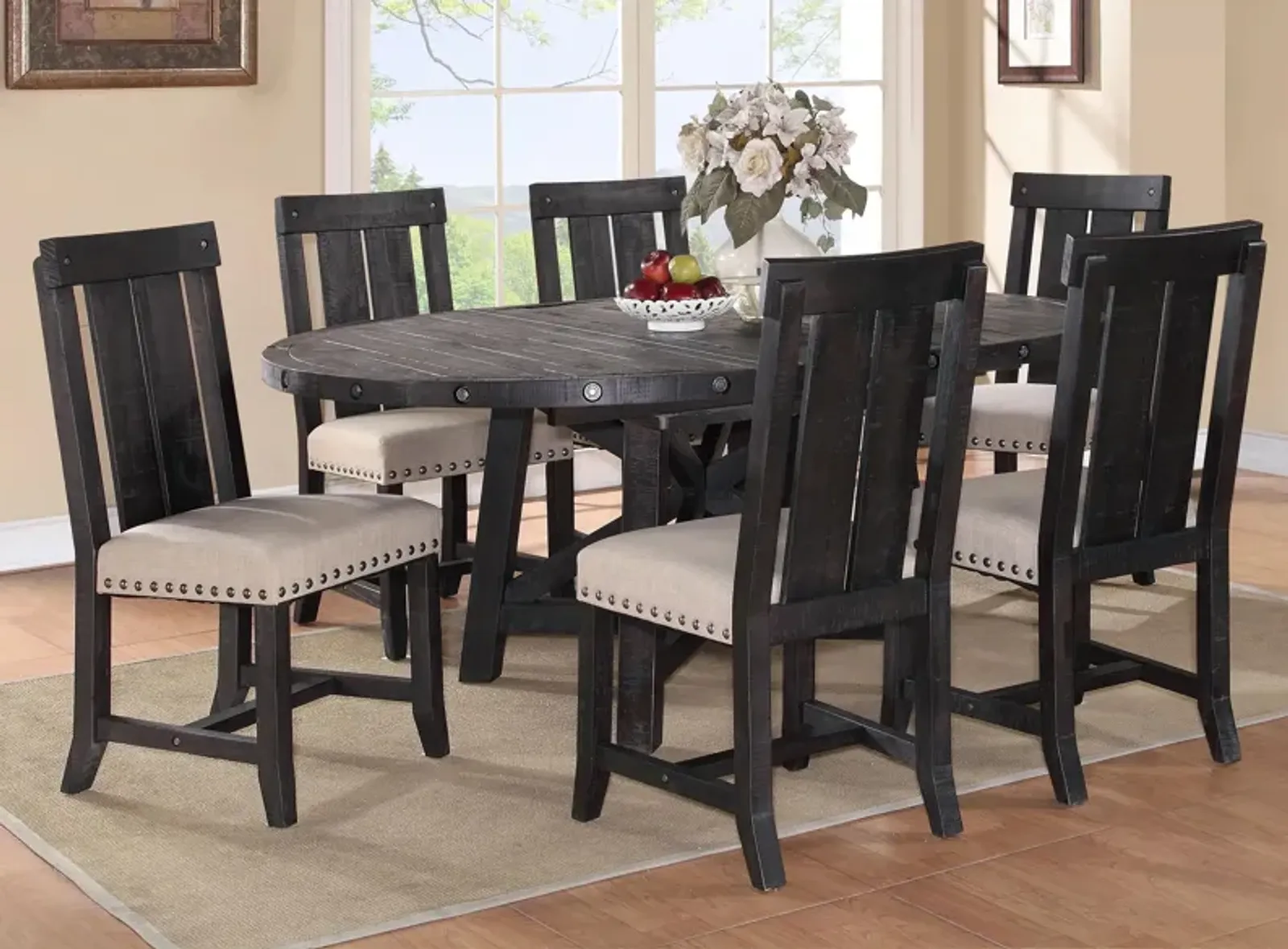 Zabela 7-pc. Round Dining Set