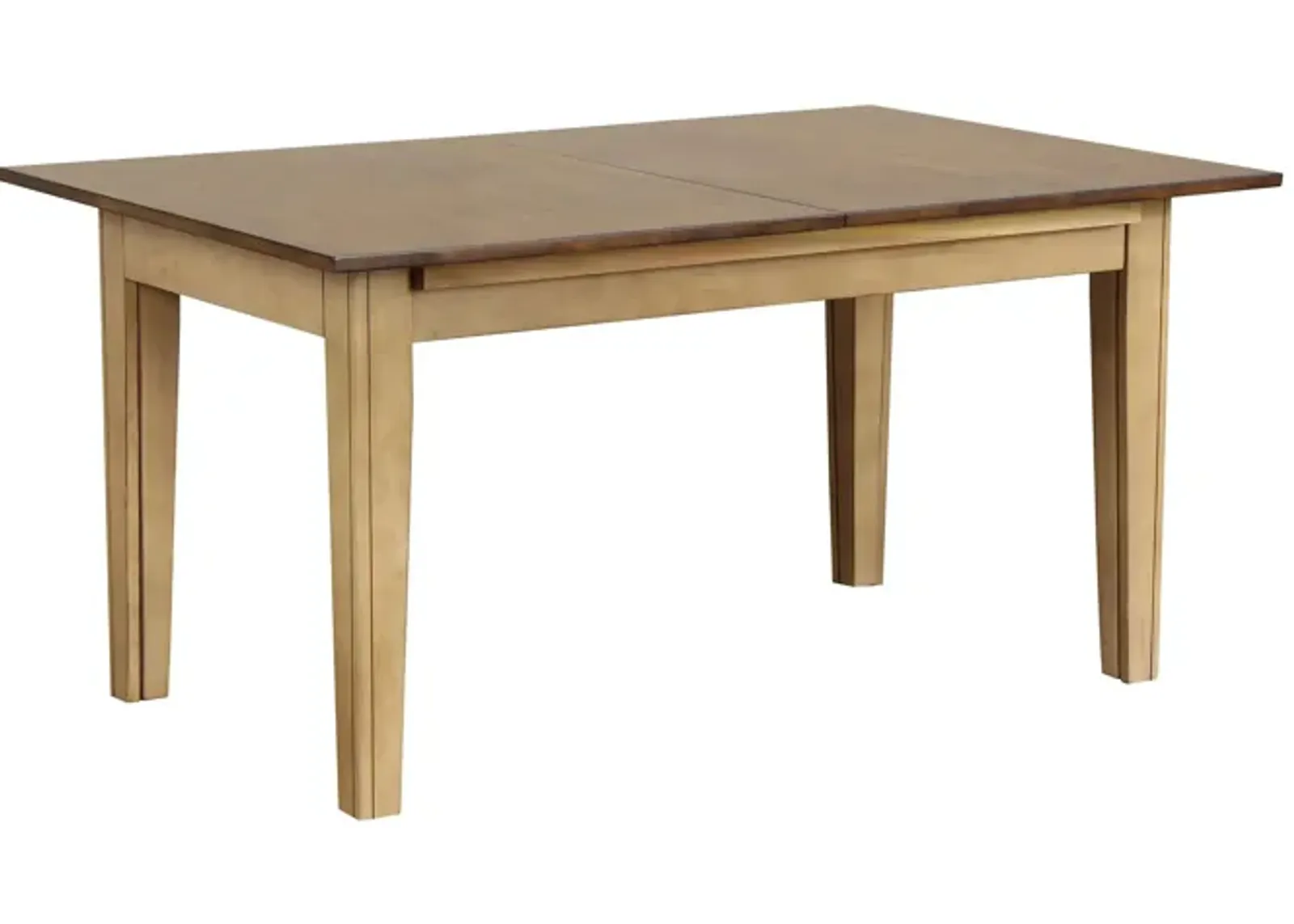 Brook Dining Table w/ Leaves in Wheat and Pecan by Sunset Trading