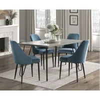 Weston 5-pc. Dining Set in Blue by Homelegance