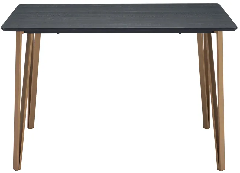 Deus Counter Table in Black, Gold by Zuo Modern