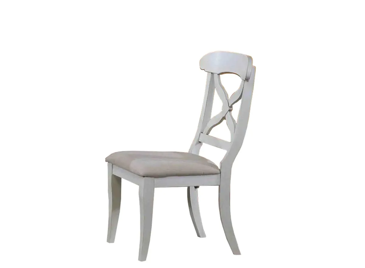 Fenway Dining Chair: Set of 2 in Antique White by Sunset Trading