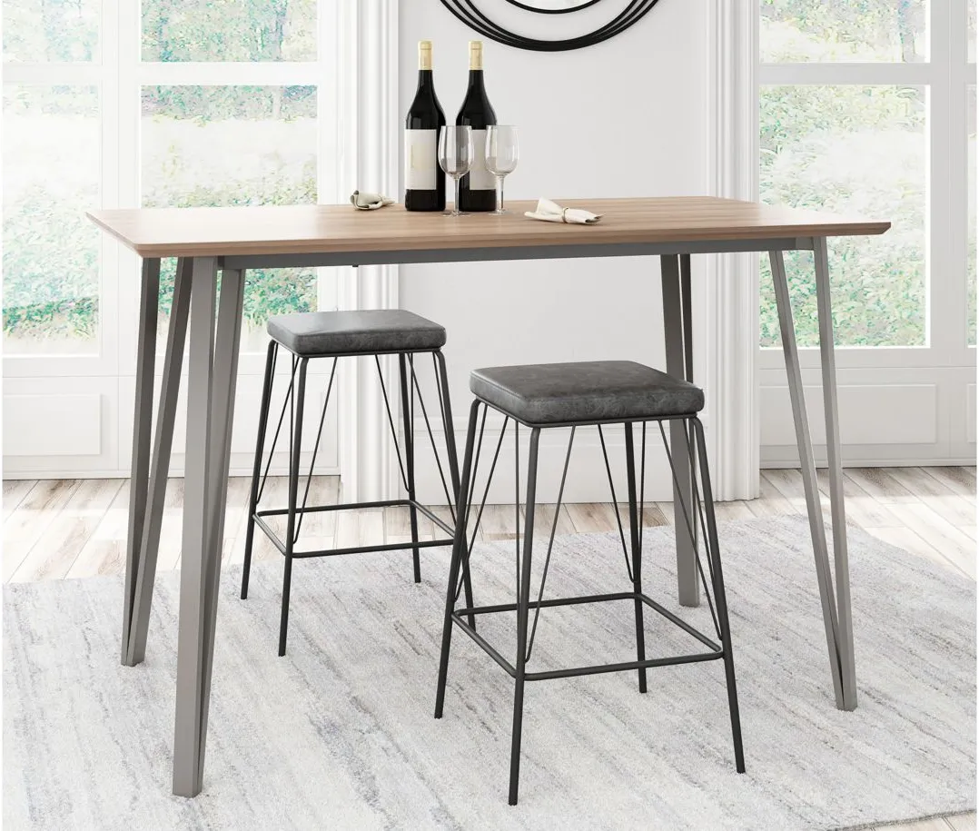 Doubs Counter Table in Brown, Gray by Zuo Modern