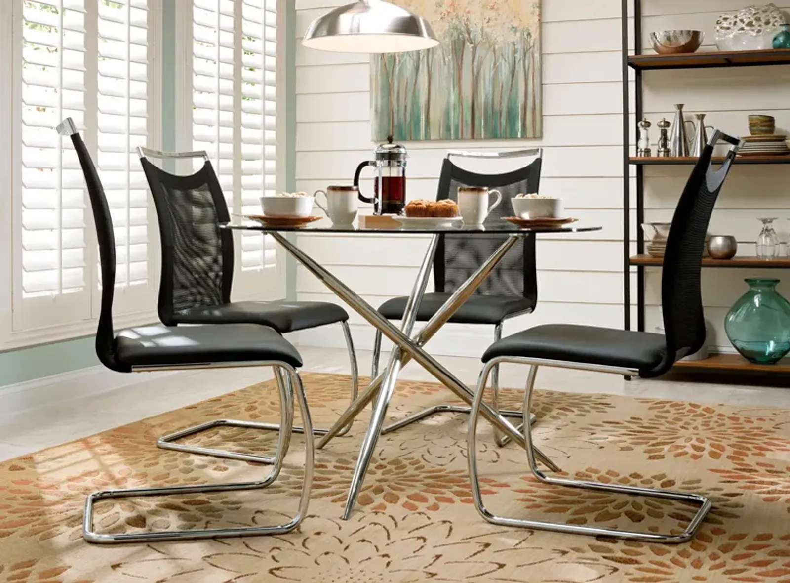 Nico 5-pc. Glass Dining Set