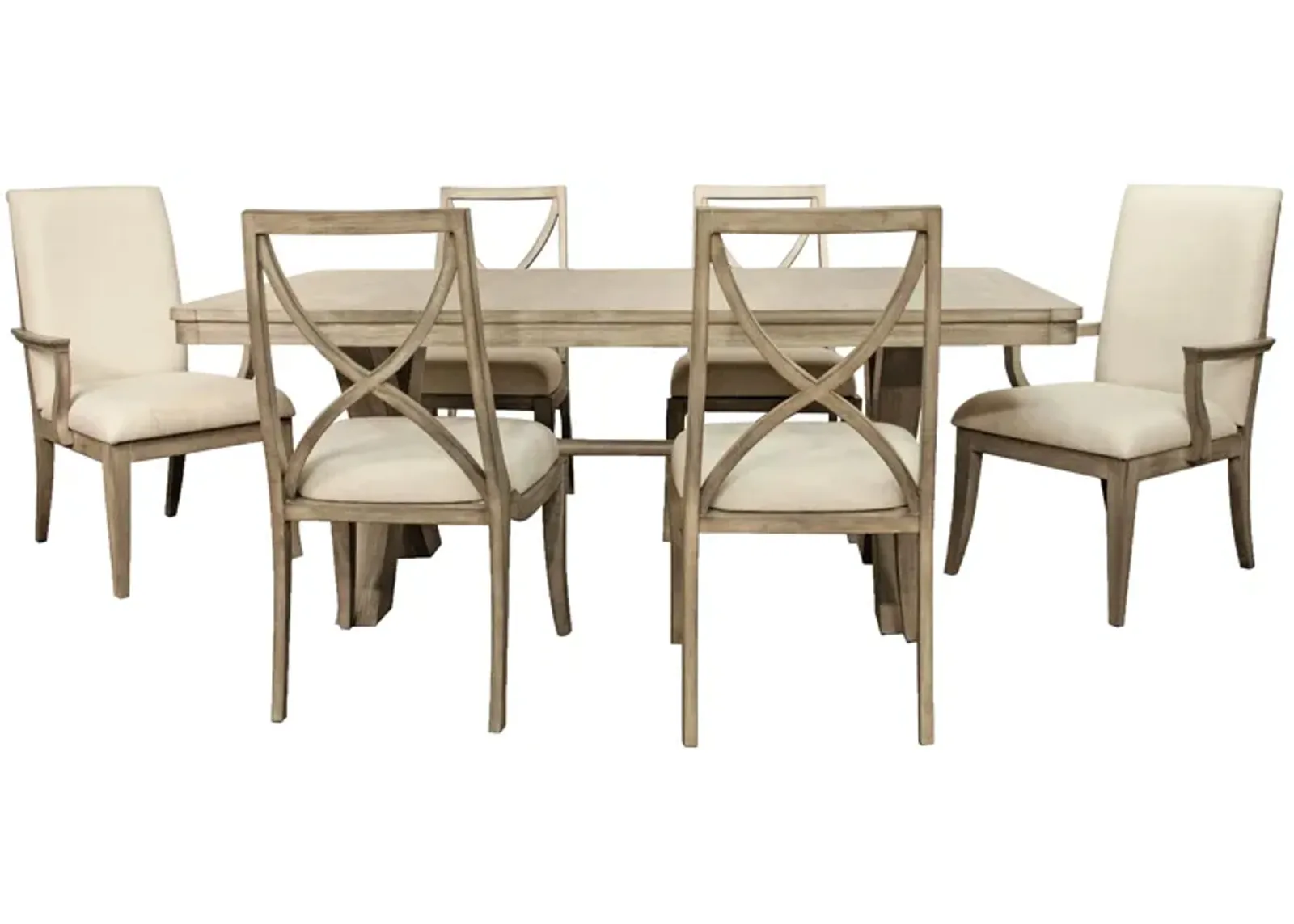 Torrin 7-pc. Dining Set w/ Leaf in Natural by Riverside Furniture