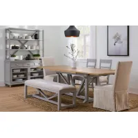 Crew 6-pc. Dining Set in Gray Skies by Riverside Furniture