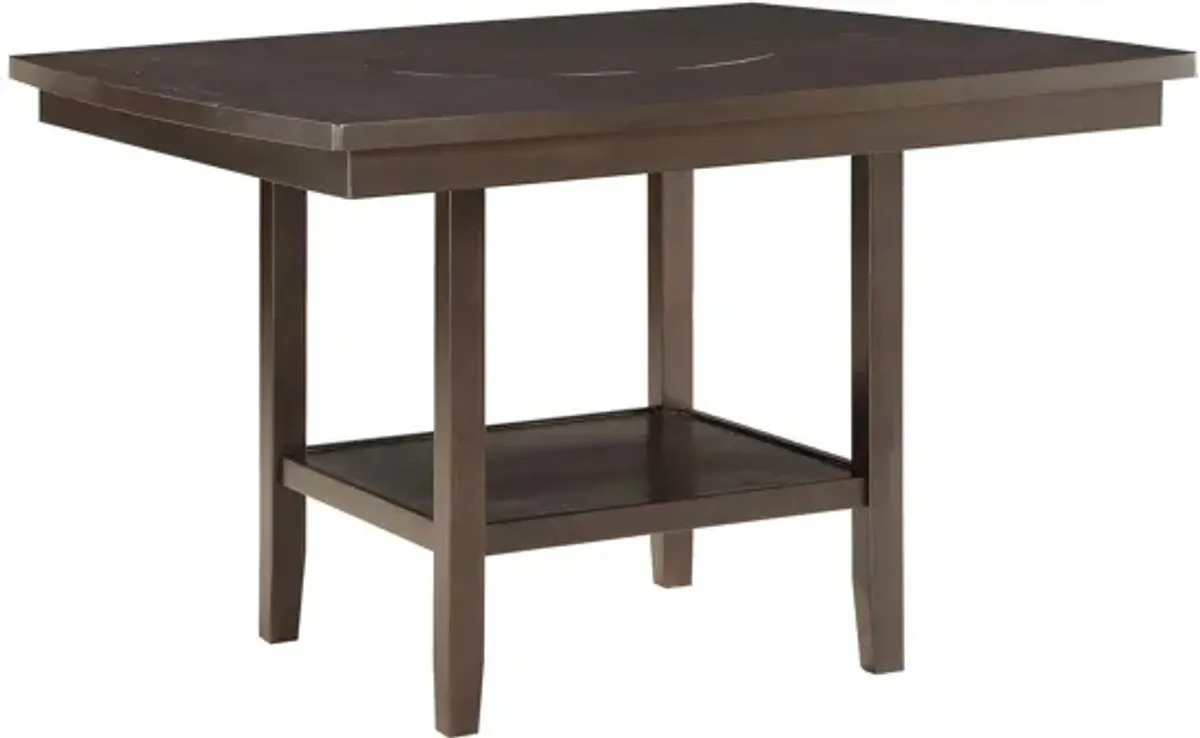 Elmore 7-pc. Counter Height Dining Set With Cross Back Chairs