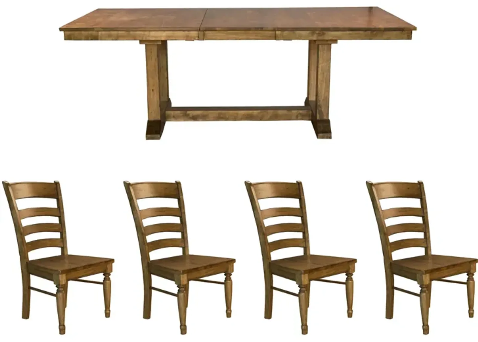 Bennett 5-pc. Dining Set in Smoky Quartz by A-America