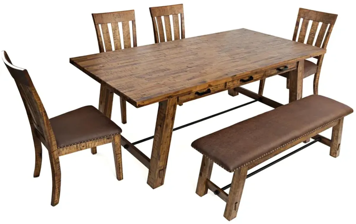 Cannon Valley 6-pc. Trestle Dining Set