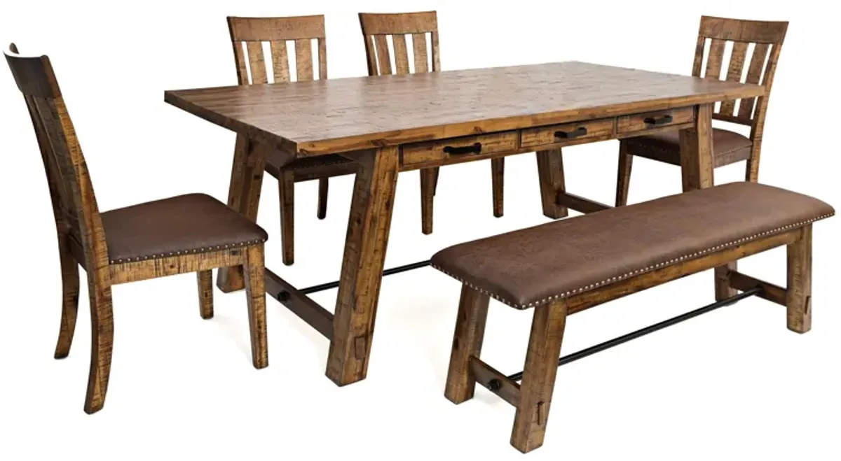 Cannon Valley 6-pc. Trestle Dining Set