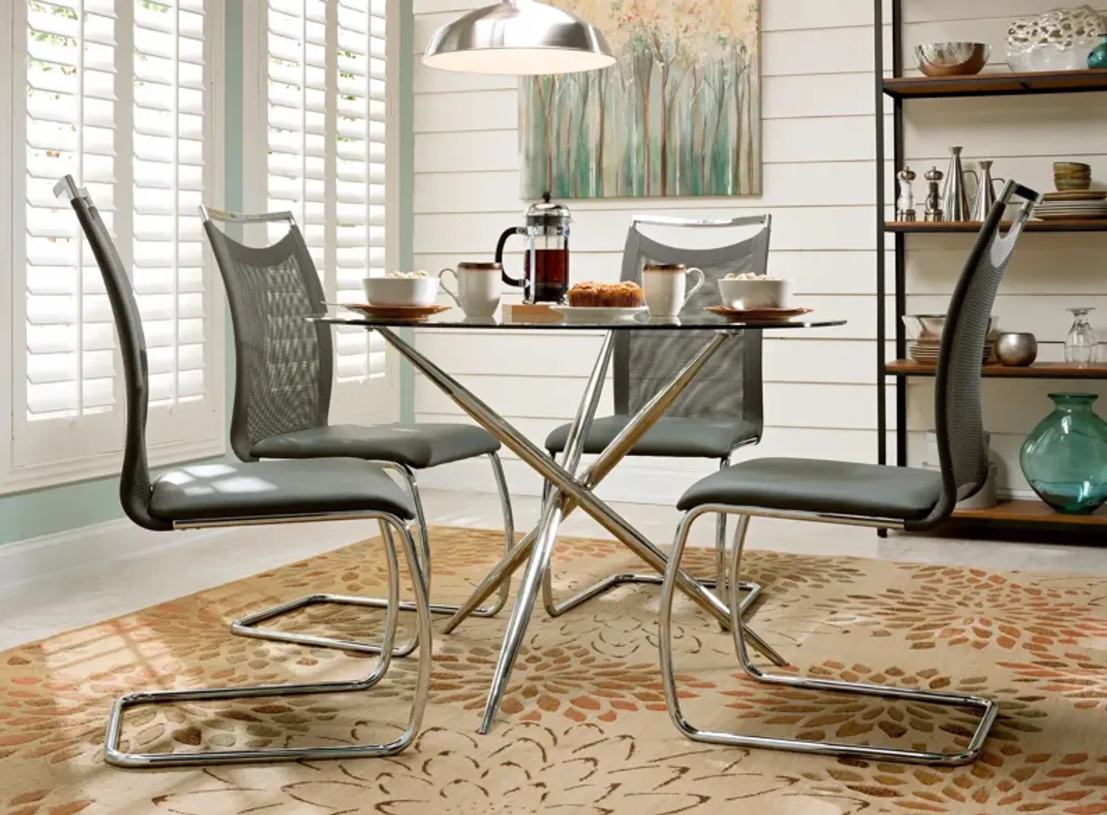 Nico 5-pc. Glass Dining Set