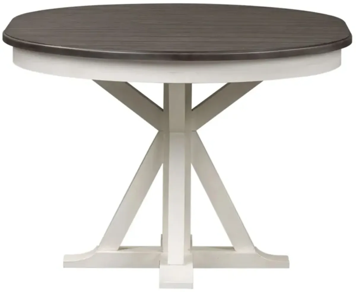 Shelby Dining Table w/ Leaf in White by Liberty Furniture