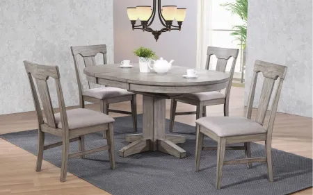 Graystone 5-pc. Dining Set in Burnished Gray by ECI