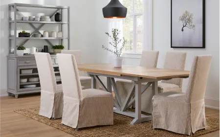Crew 7-pc. Dining Set in Gray Skies by Riverside Furniture