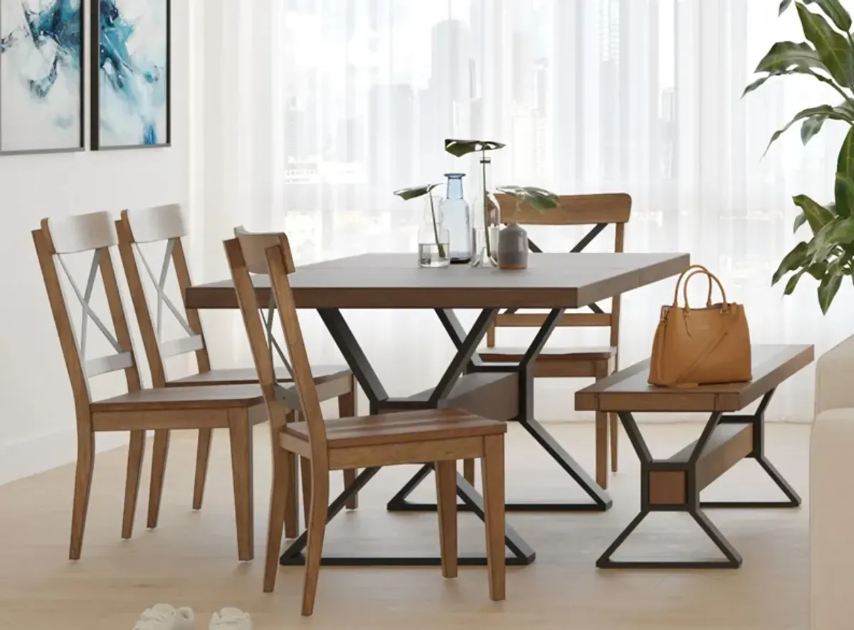 Bay Ridge 6-pc. Dining Set in Oak Light by Davis Intl.